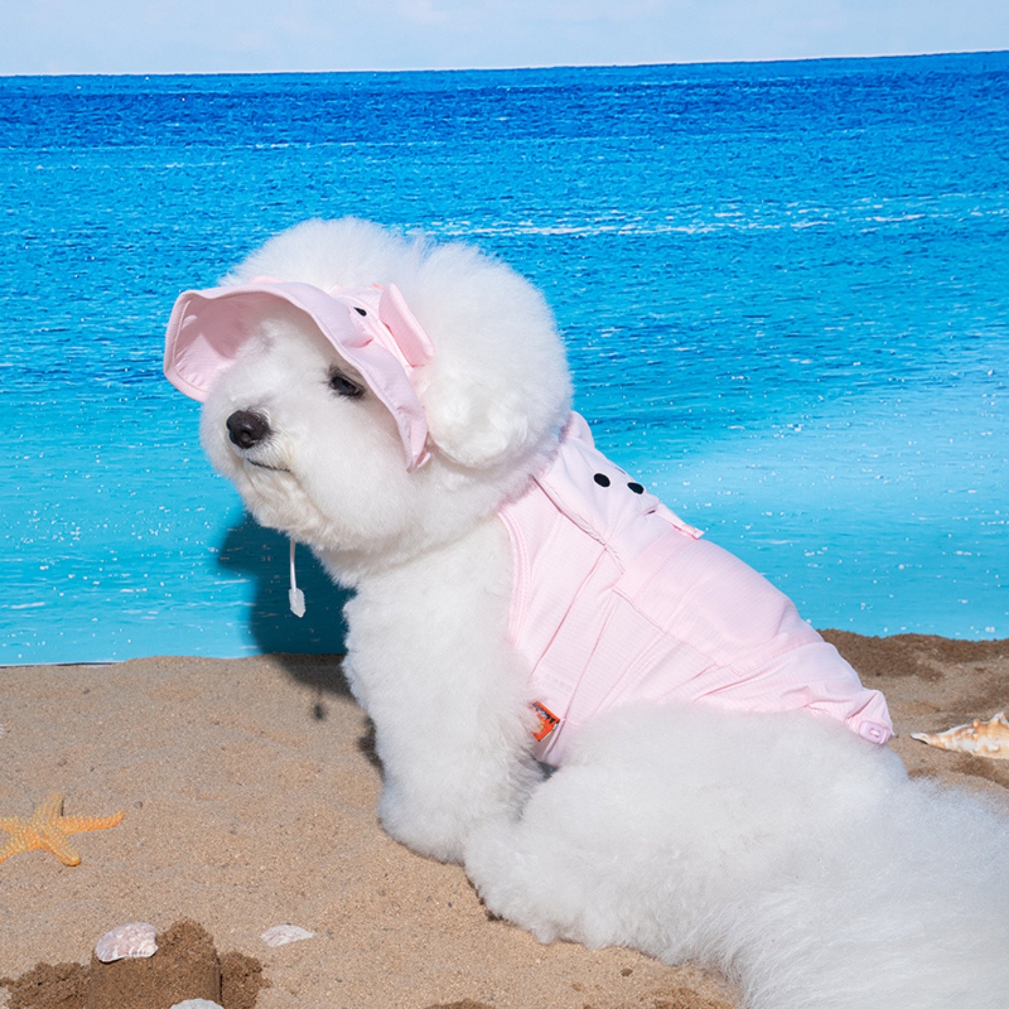 Dog Cooling Sun Hat – Big Bear Baby Pink