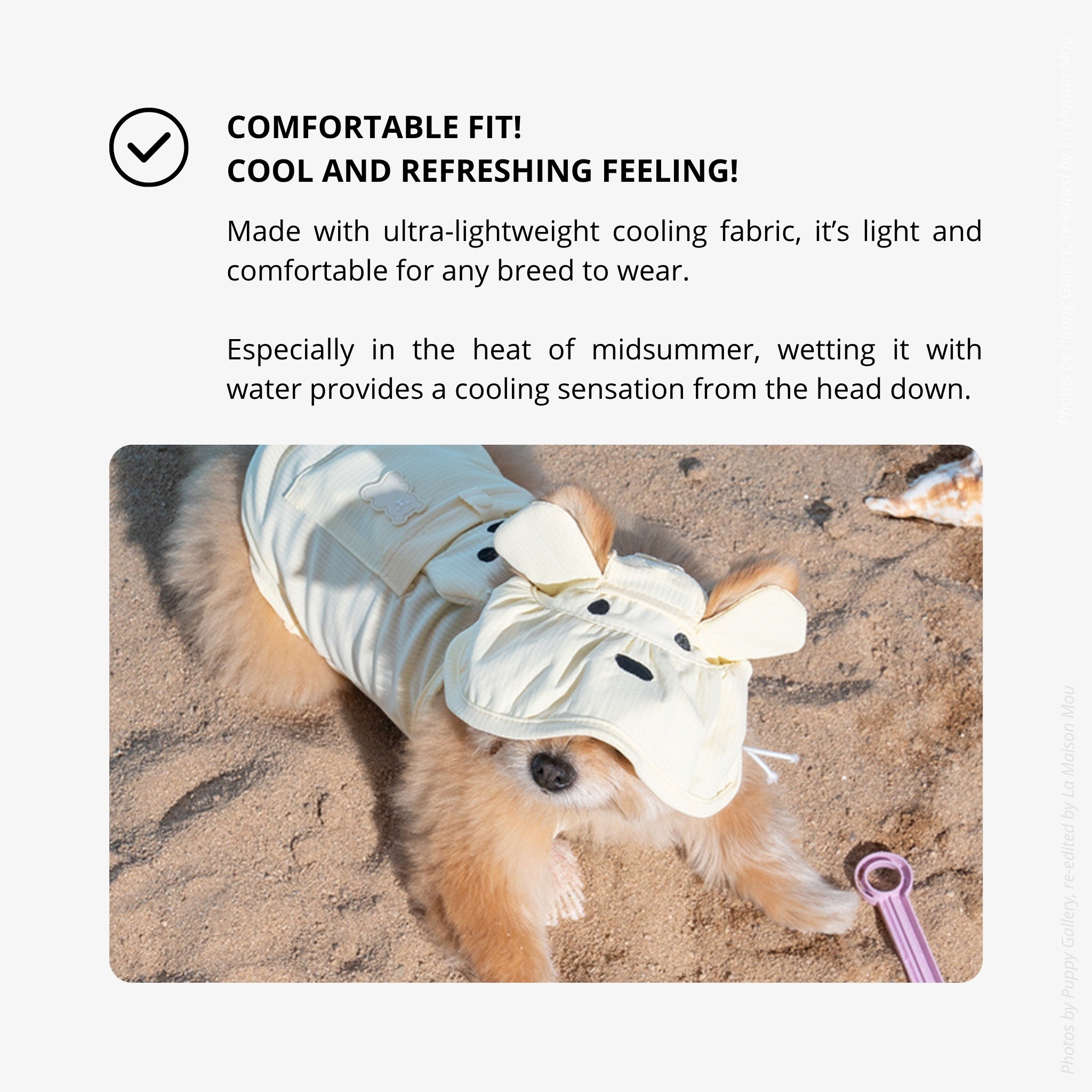 Dog Cooling Sun Hat – Big Bear Baby Pink
