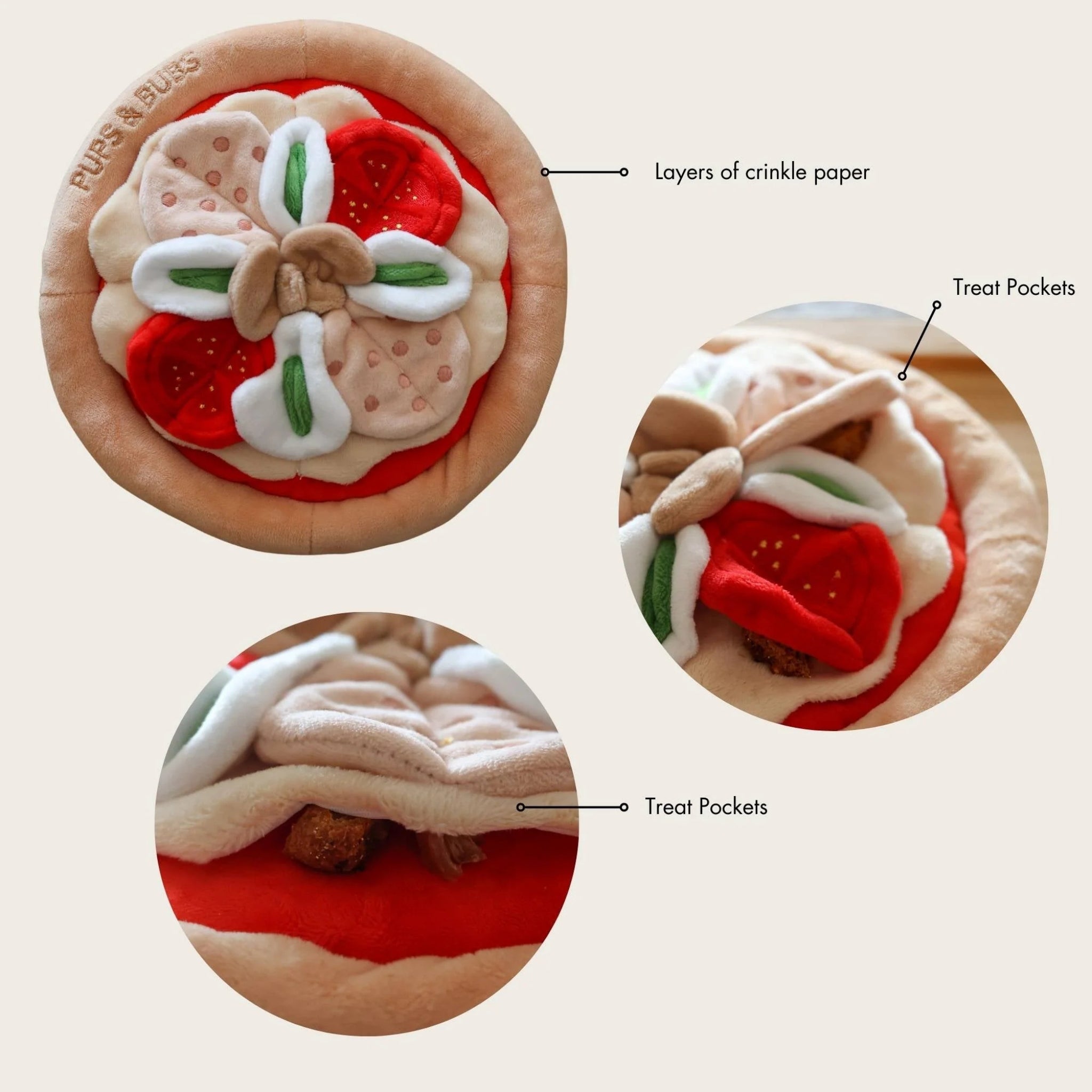 Enrichment Dog Toy - Pepperoni Pizza Snuffle Mat
