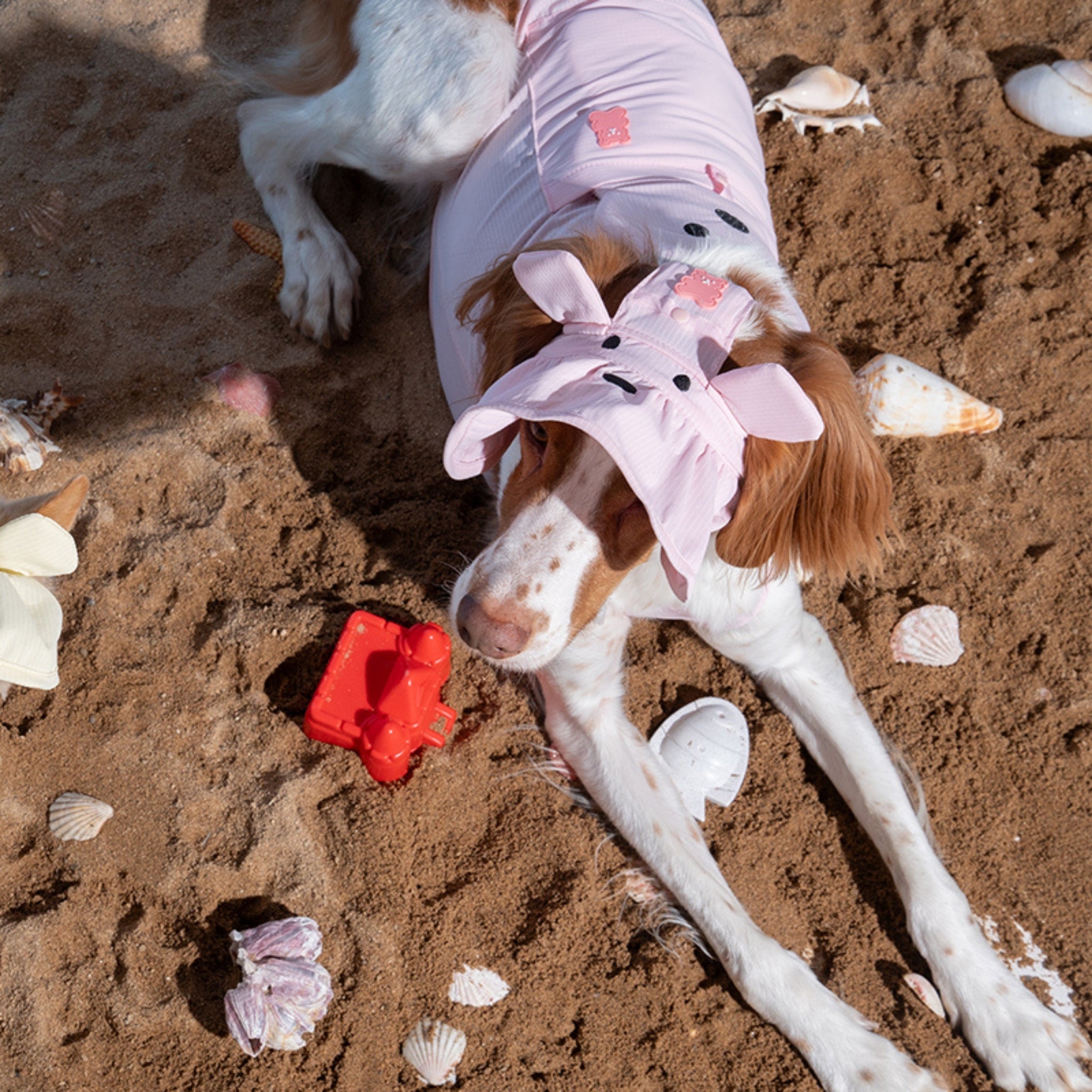 Dog Cooling Sun Hat – Big Bear Baby Pink - Puppy Gallery - La Maison Mou