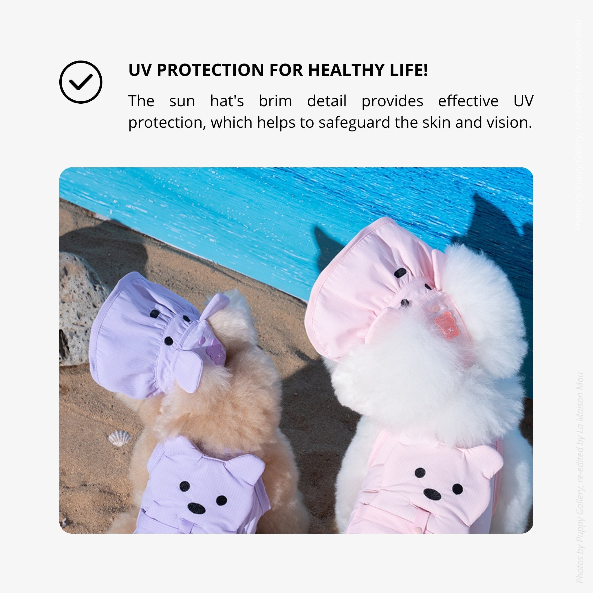 Dog Cooling Sun Hat – Big Bear Lavender - Puppy Gallery - La Maison Mou