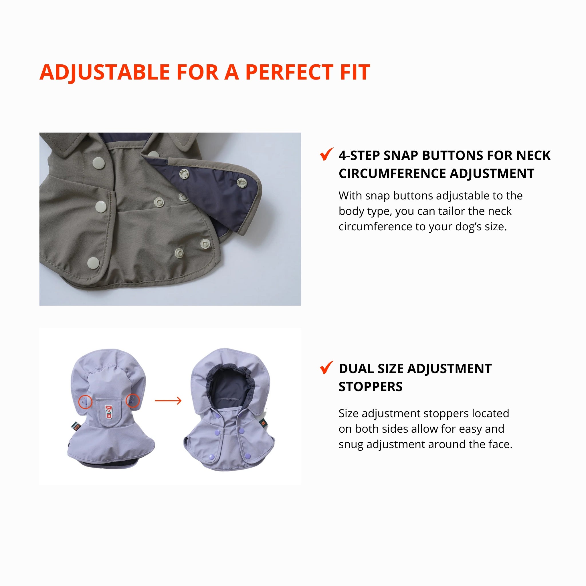 Dog Rainsnood – Waterproof Go Pro Khaki - Puppy Gallery - La Maison Mou