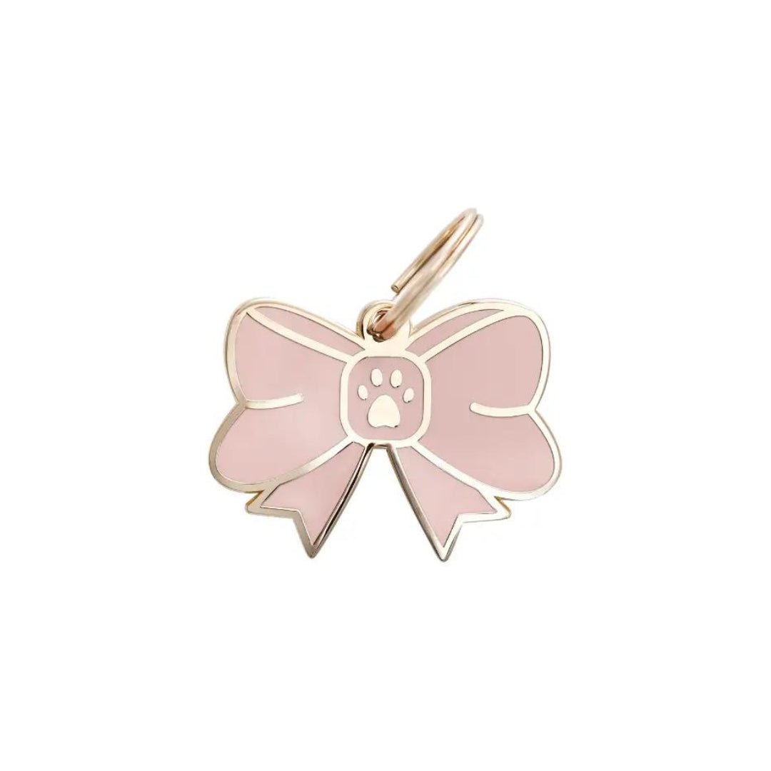 Dog Tag - Bow - Two Tails - La Maison Mou