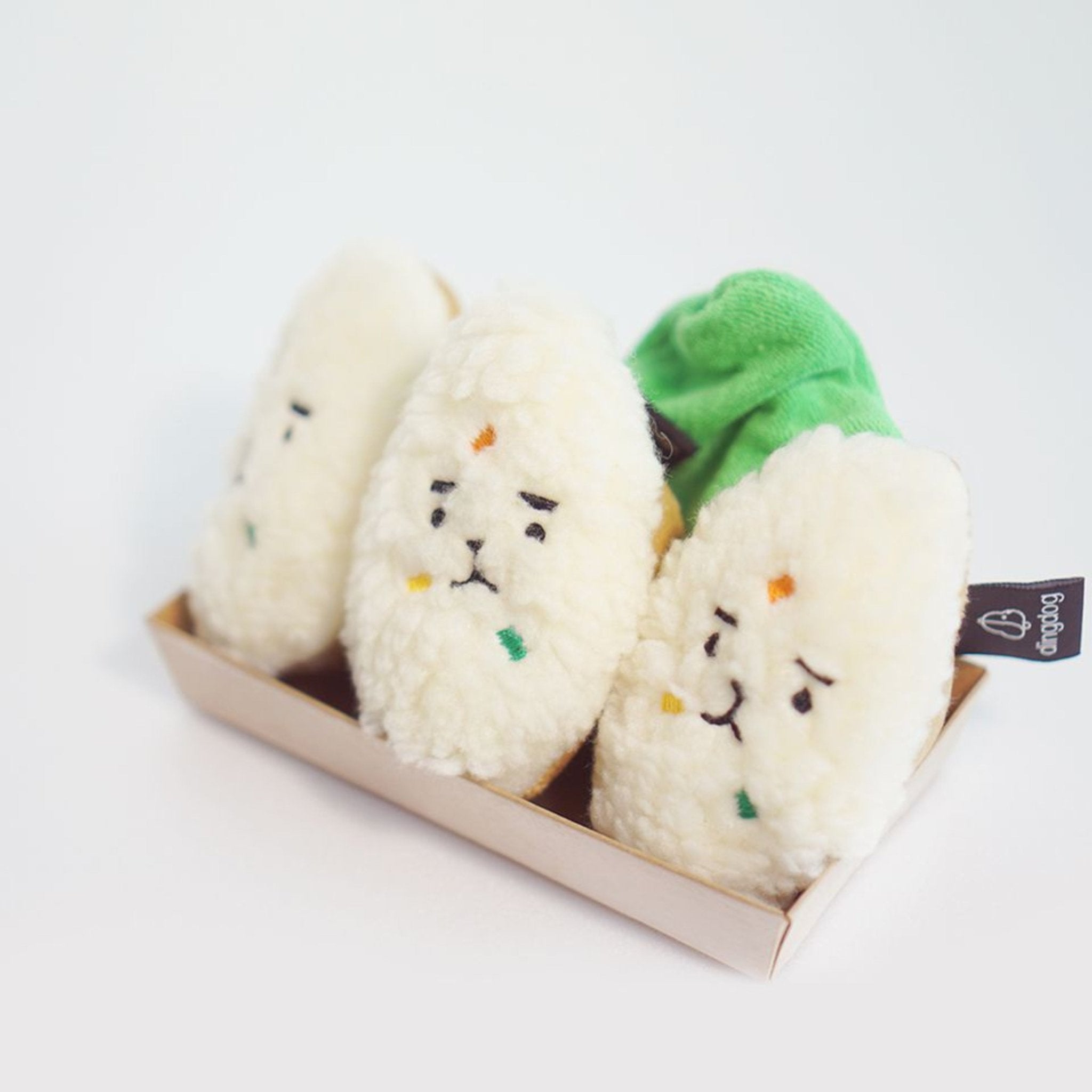 Dog Toy - Fried Tofu Sushi - Dingdog - La Maison Mou