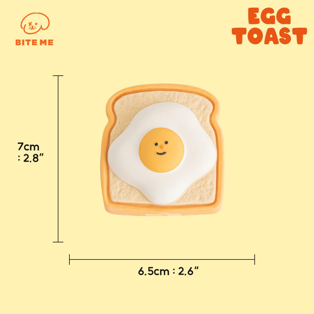 Dog Toy - Latex Egg Toast - Bite Me - La Maison Mou