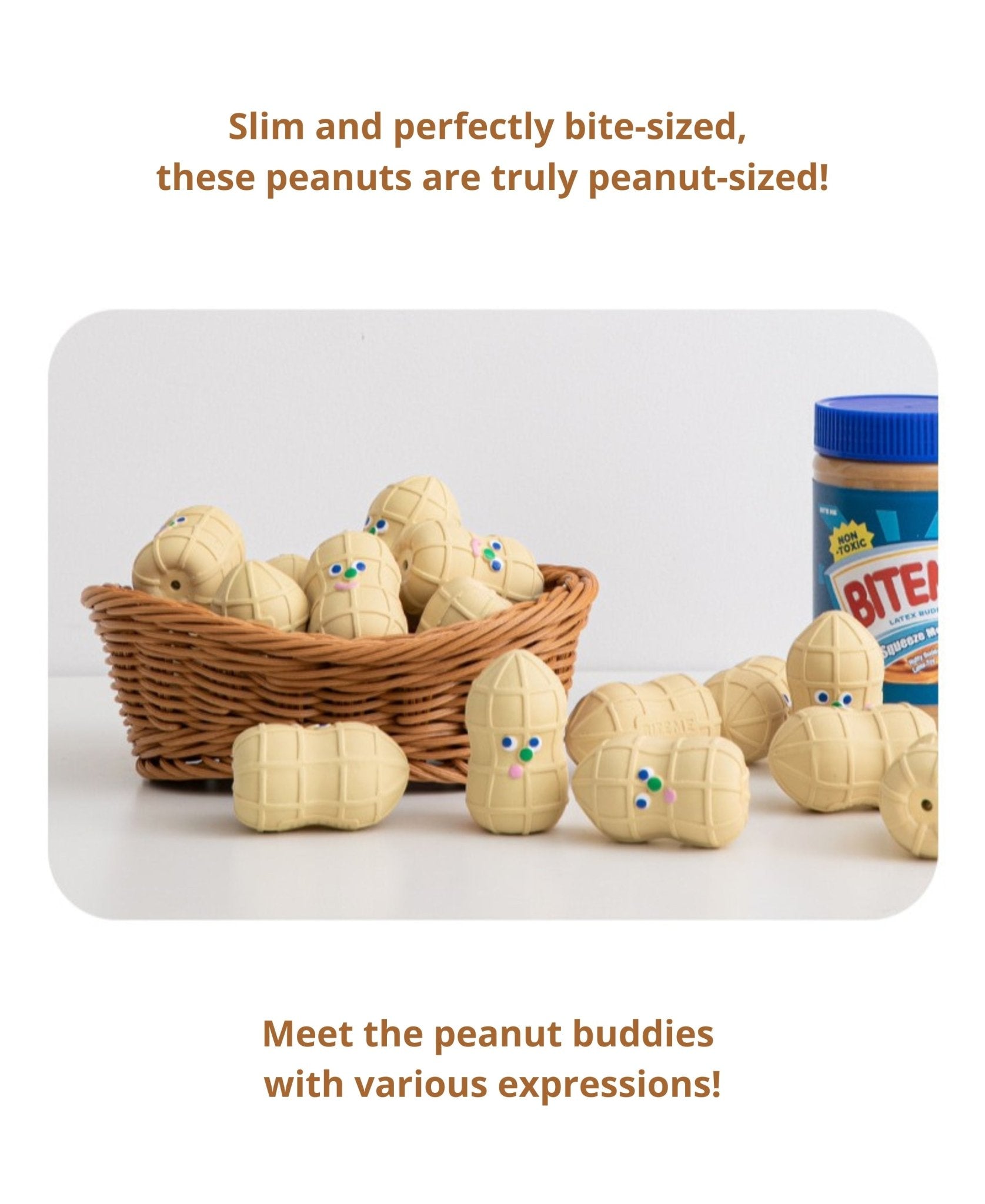 Dog Toy - Peanut Latex (Set of 4) - Bite Me - La Maison Mou