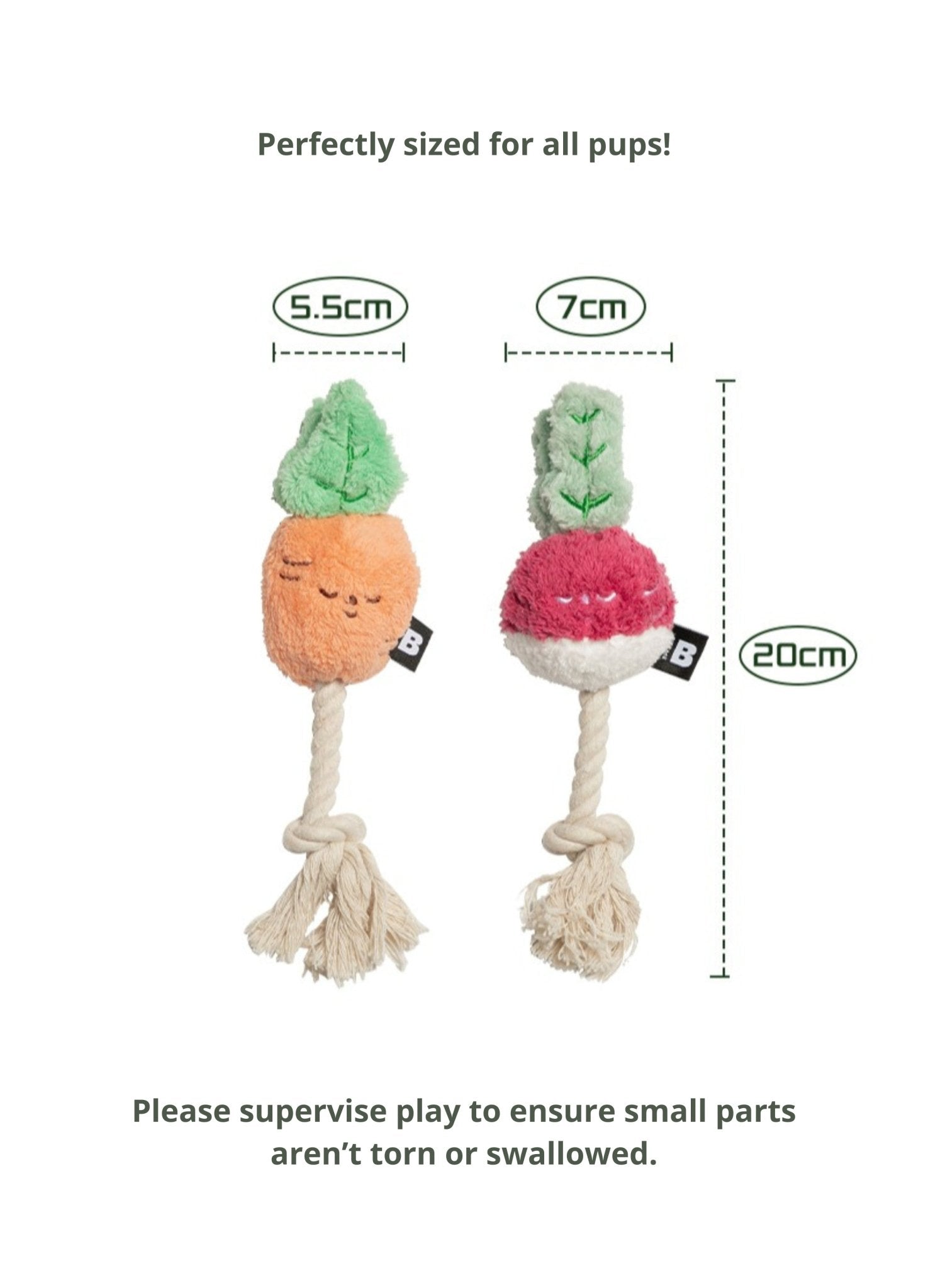 Dog Toy - Root Vegetables Carrot or Beet - Bite Me - La Maison Mou