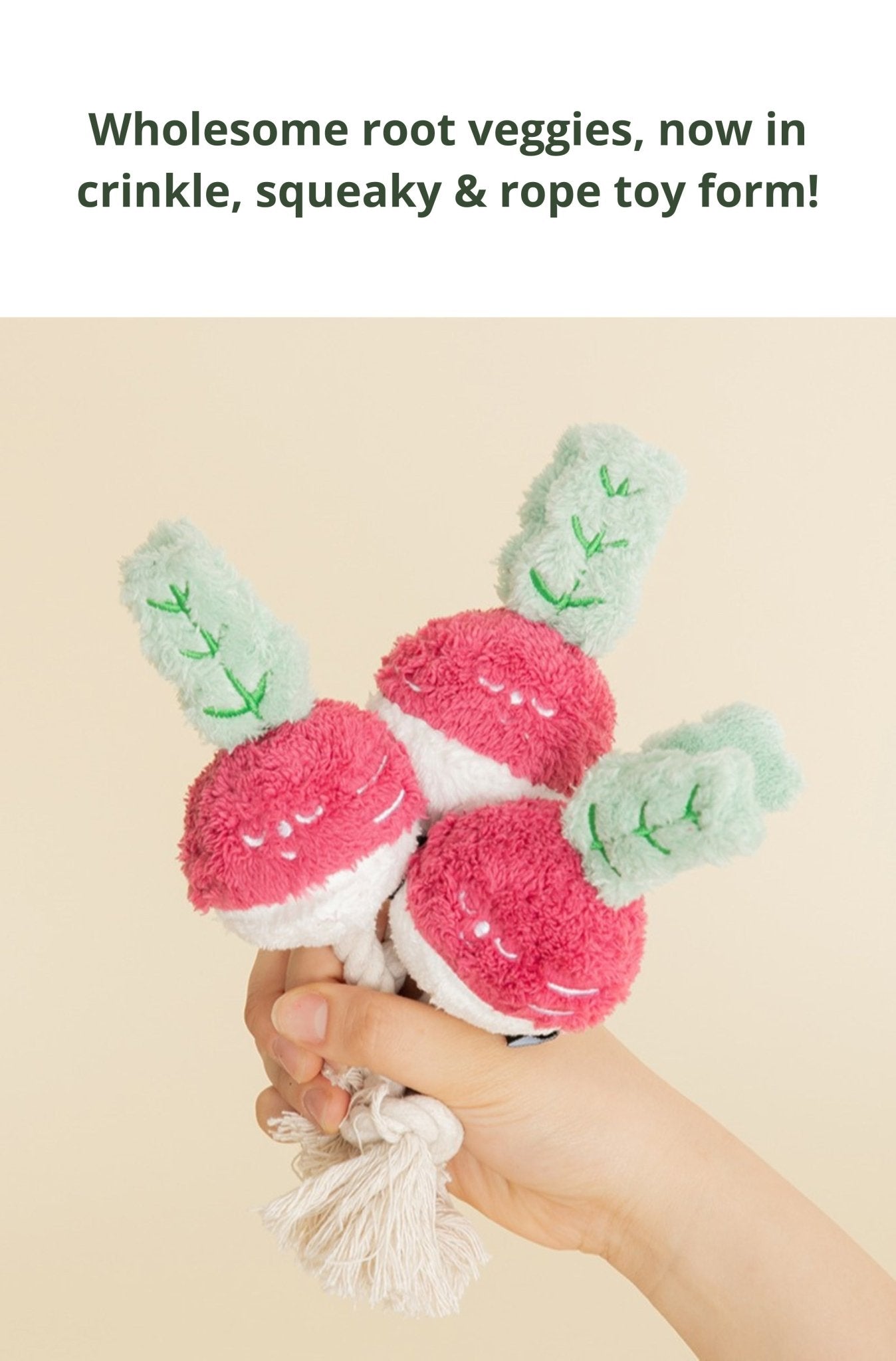 Dog Toy - Root Vegetables Carrot or Beet - Bite Me - La Maison Mou
