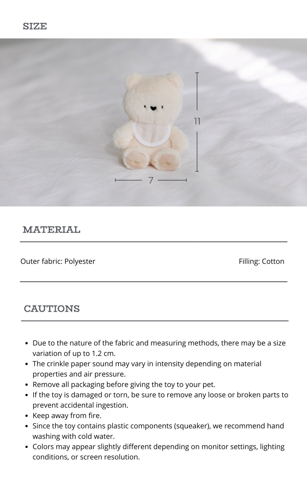 Dog Toy - SSFW My Bestie Bear - Bite Me - La Maison Mou
