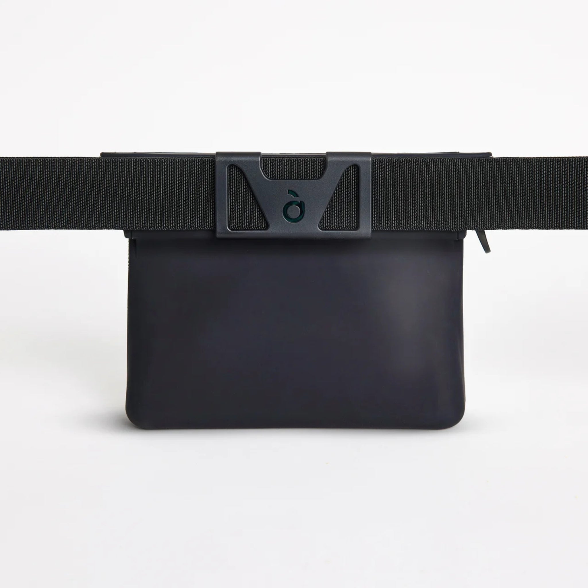 Back view of the Charcoal Ultimate Treat Pouch The Large by Voilà Pets with adjustable Ultimate Belt