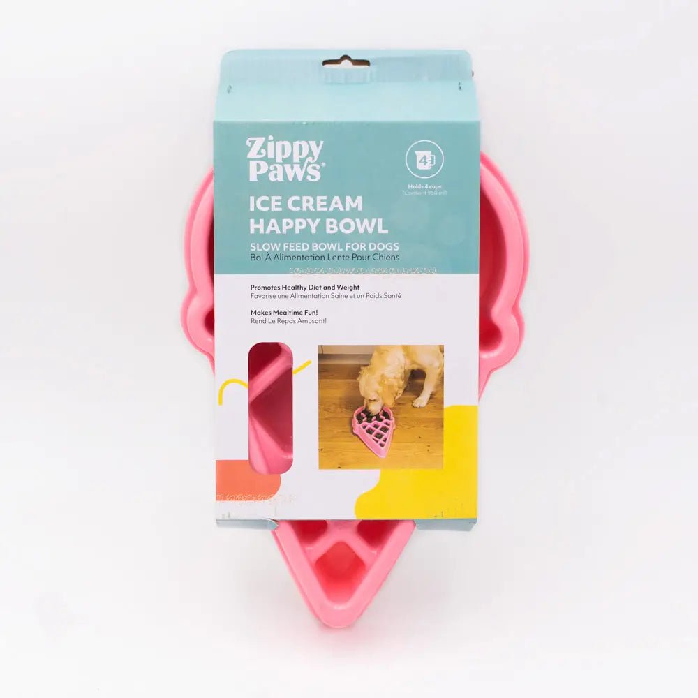 Dog Bowl - Happy Bowl Ice Cream - ZippyPaws - La Maison Mou