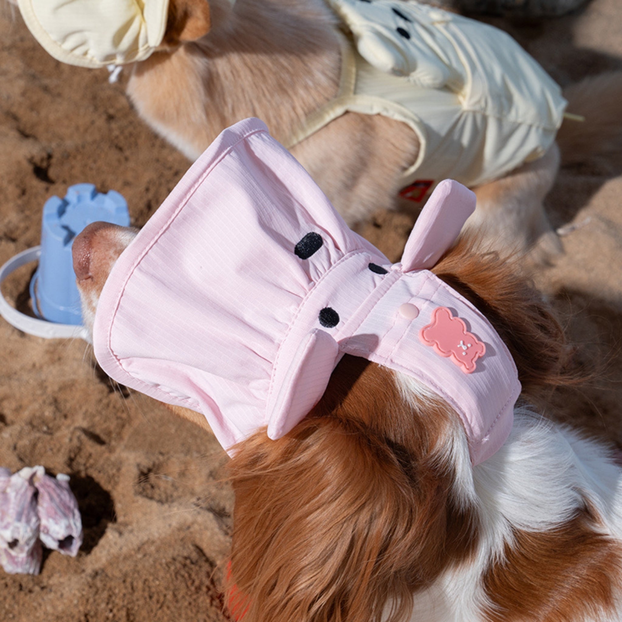 Dog Cooling Sun Hat – Big Bear Baby Pink - Puppy Gallery - La Maison Mou