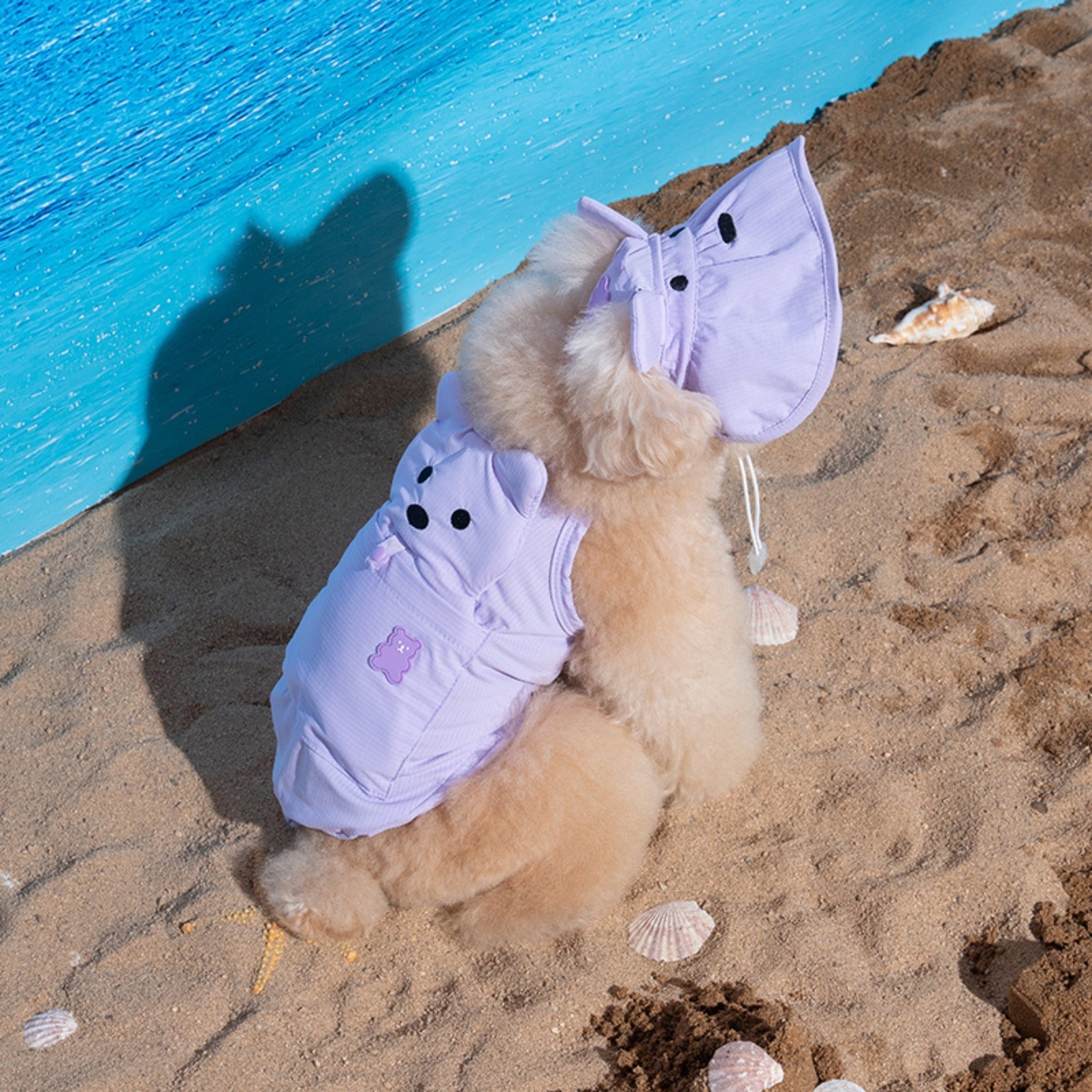 Dog Cooling Sun Hat – Big Bear Lavender - Puppy Gallery - La Maison Mou