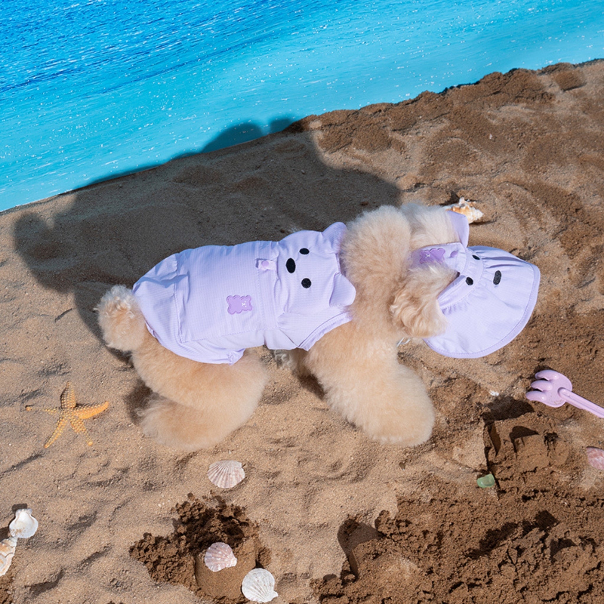 Dog Cooling Sun Hat – Big Bear Lavender - Puppy Gallery - La Maison Mou