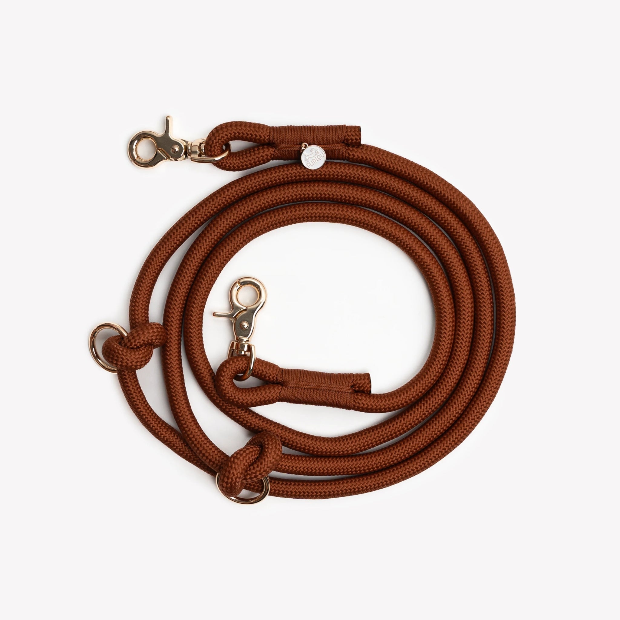 Dog Leash - Hands Free Braided Rope Clay - Furlou - La Maison Mou