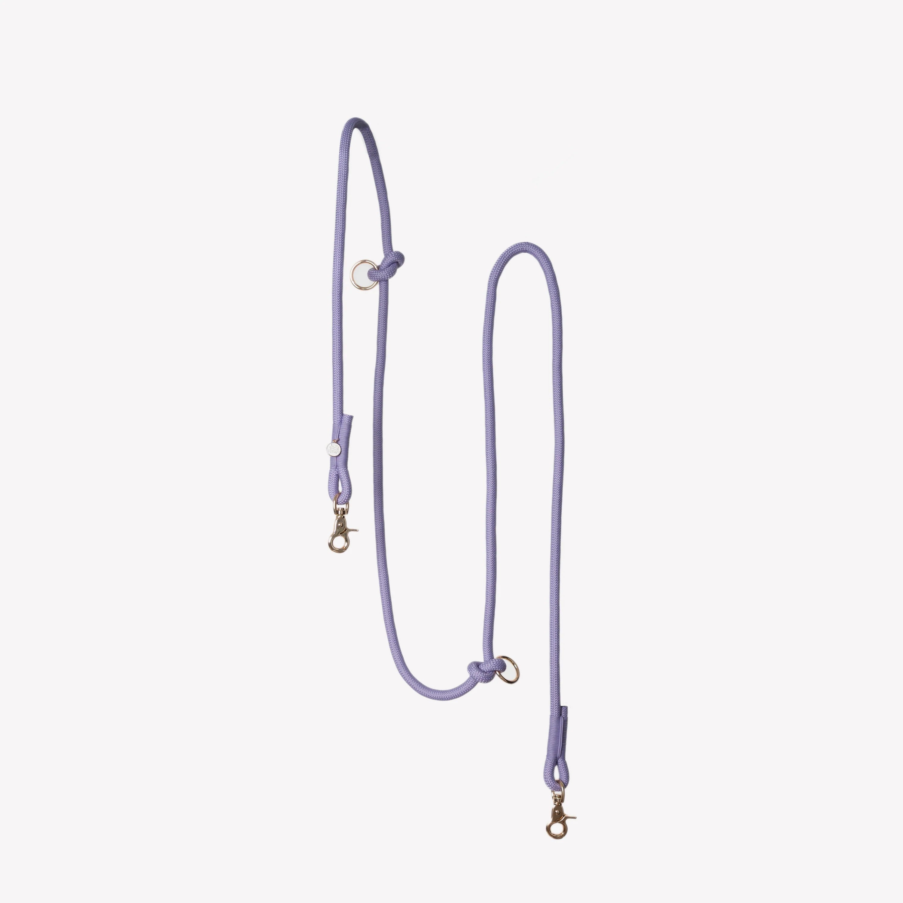 Dog Leash - Hands Free Braided Rope Lavender - Furlou - La Maison Mou