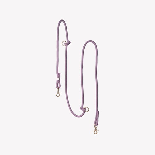 Dog Leash - Hands Free Braided Rope Lilac