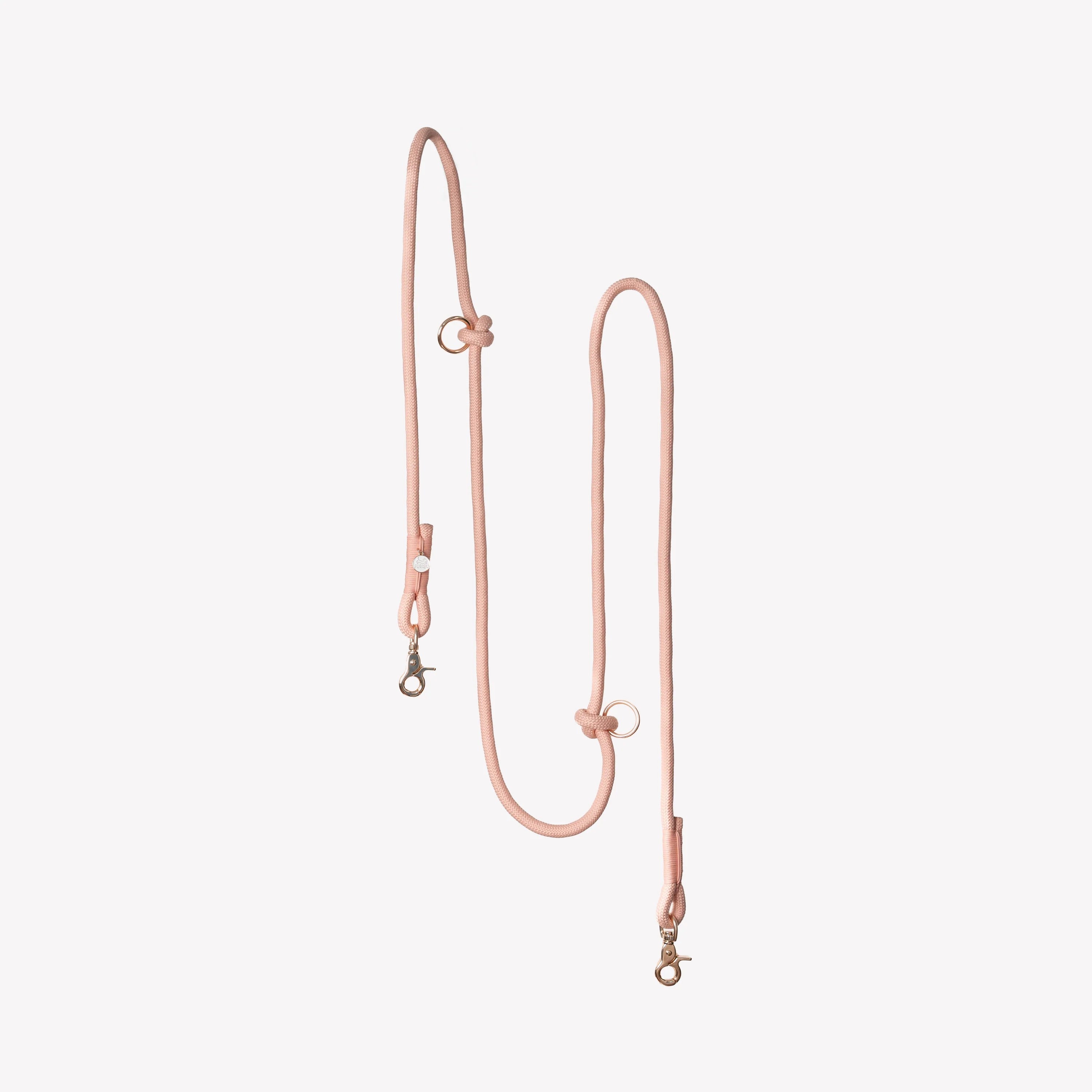 Dog Leash - Hands Free Braided Rope Powder Pink - Furlou - La Maison Mou