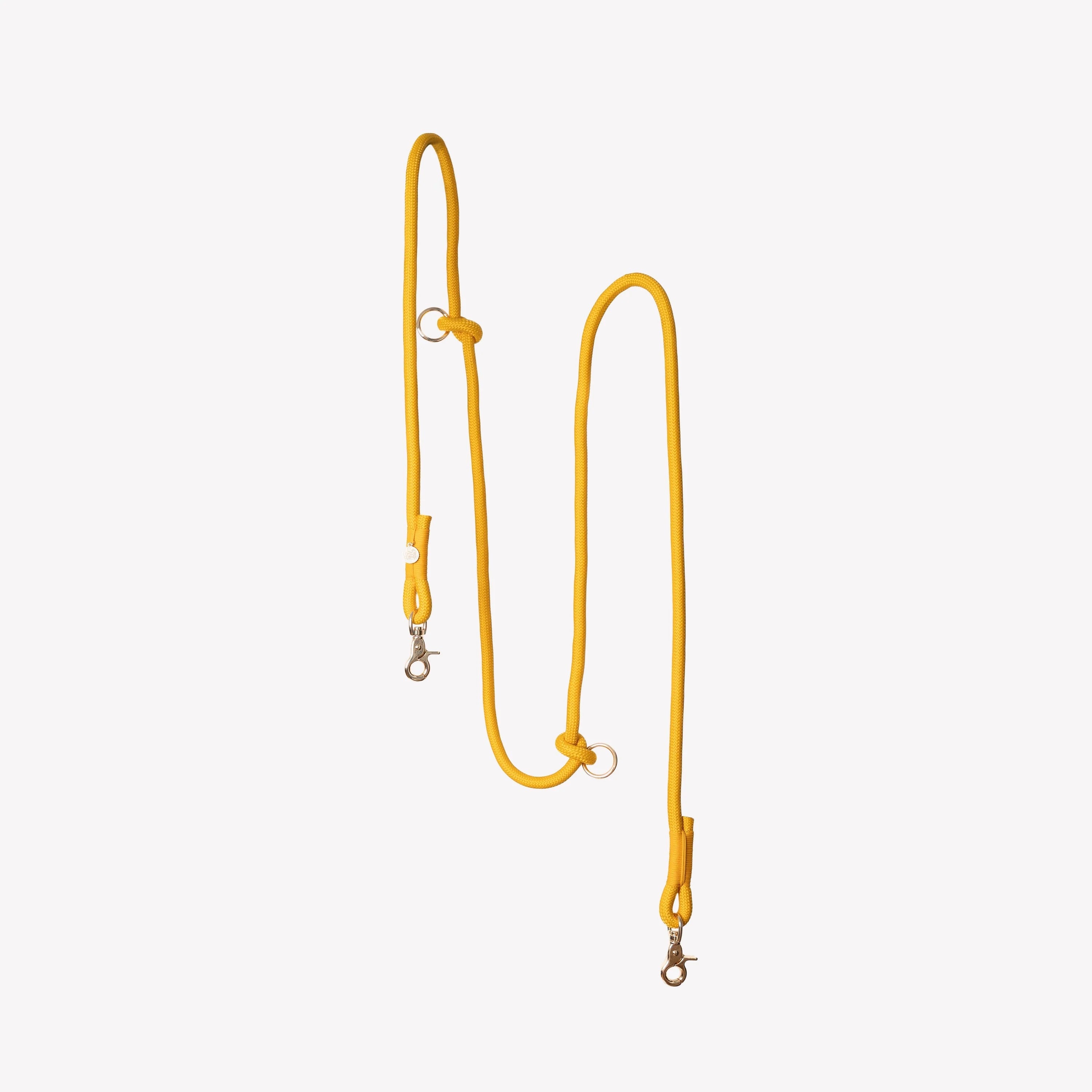 Dog Leash - Hands Free Braided Rope Powder Yellow - Furlou - La Maison Mou