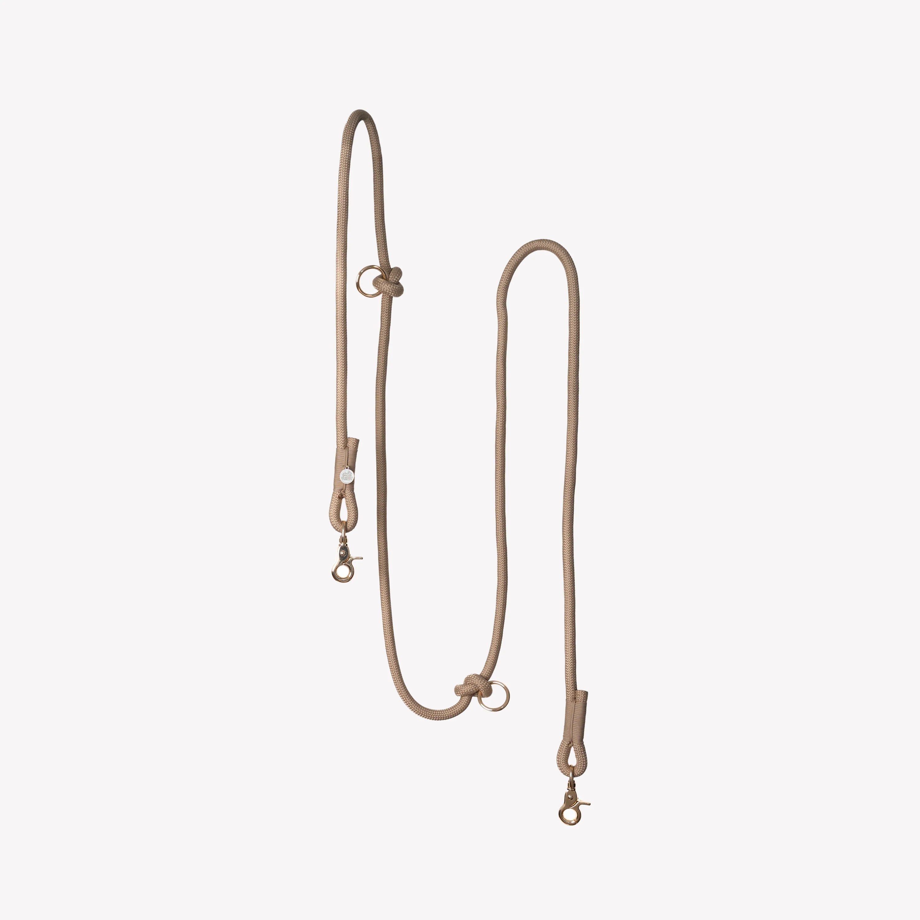 Dog Leash - Hands Free Braided Rope Sand - Furlou - La Maison Mou