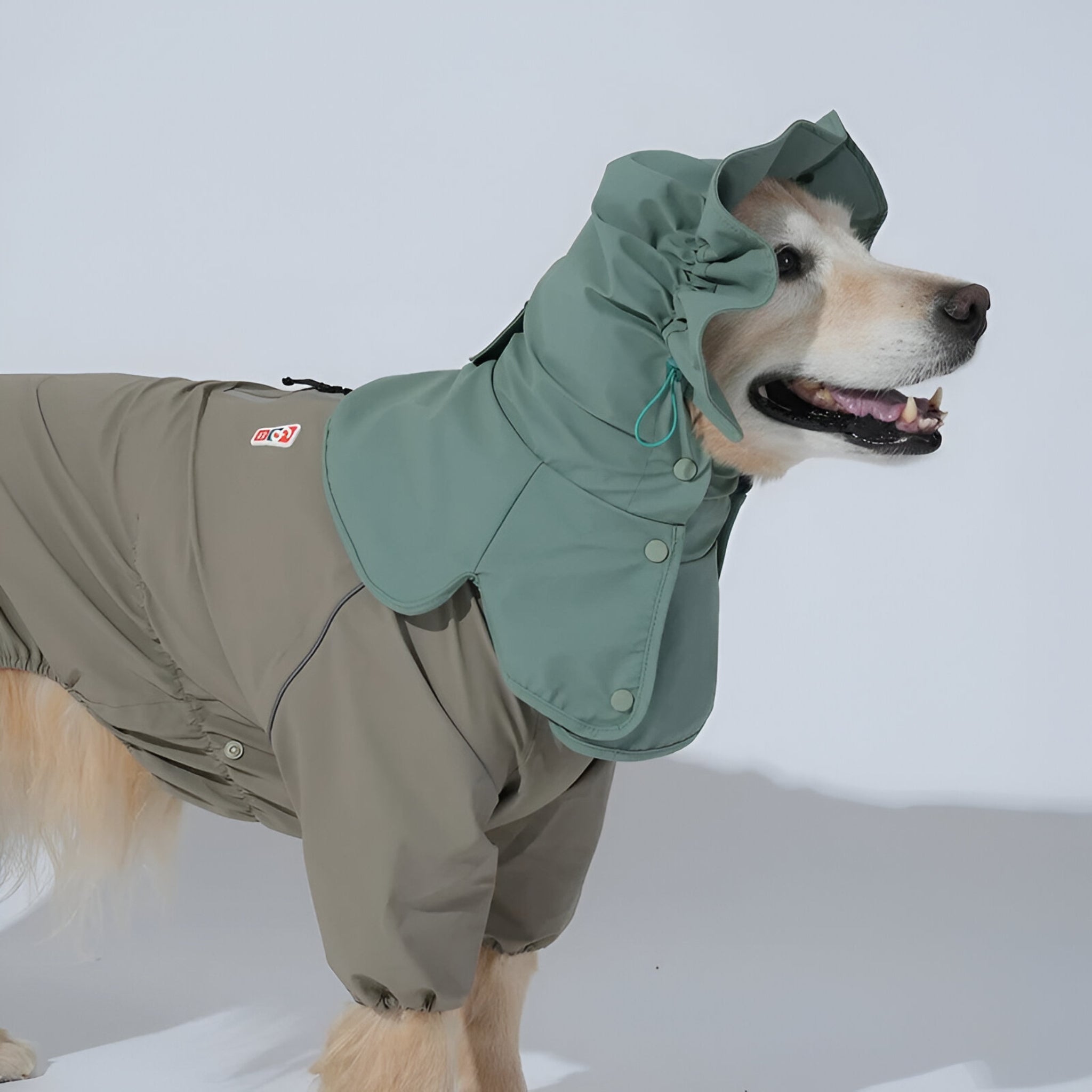 Dog Rainsnood – Waterproof Go Pro Khaki - Puppy Gallery - La Maison Mou