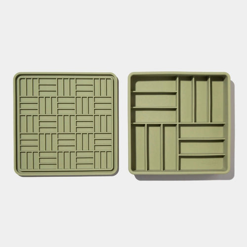 Dog Slow Feeder - 3-in-1 Parquet Olive