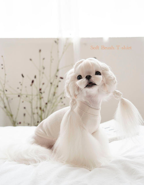 Dog Sweater - Sleeveless Soft Brush Ivory