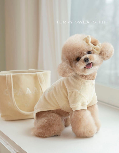 Dog Sweatshirt - Terry Yellow