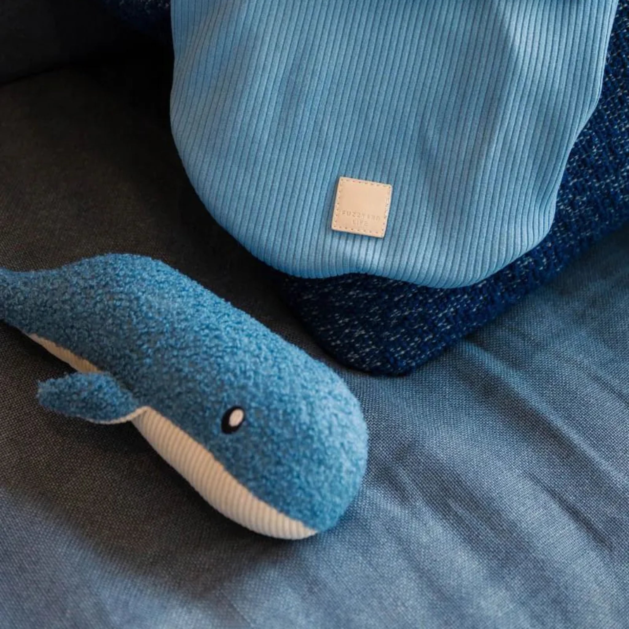 Dog Toy - French Blue Whale - FuzzYard - La Maison Mou