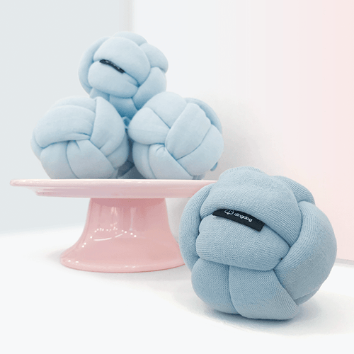 Dog Toy - Knitting Ball Light Blue