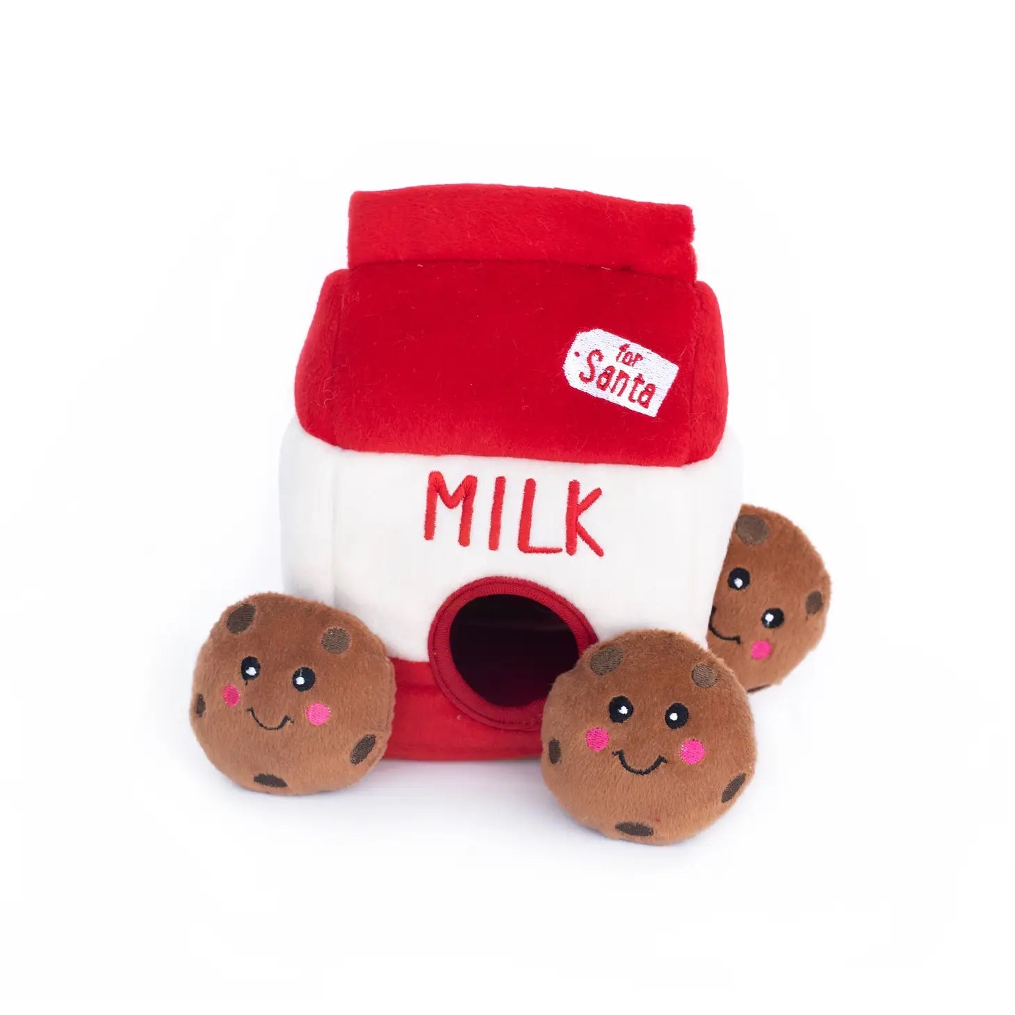 Dog Toy - Santa's Milk & Cookies Holiday Burrow™ - ZippyPaws - La Maison Mou