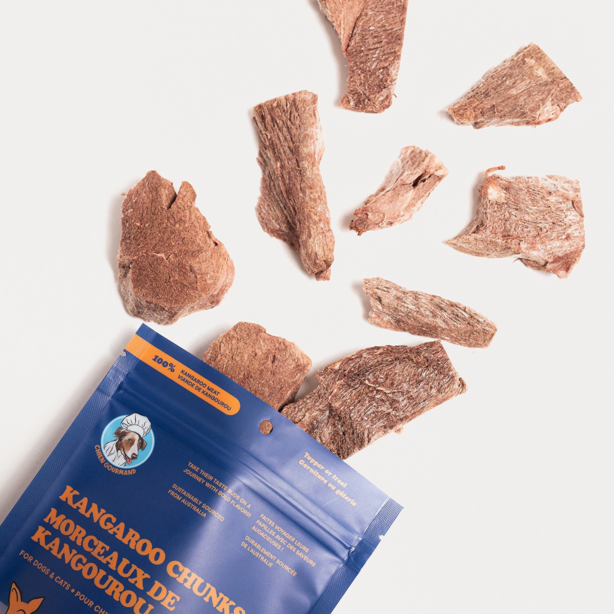Dog Treats - Freeze - dried kangaroo - Chien Gourmand - La Maison Mou