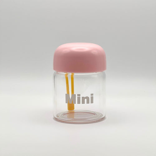 Dog Water Container - Mini Glass Baby Pink