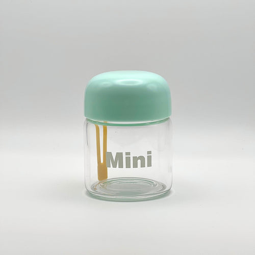 Dog Water Container - Mini Glass Light Mint