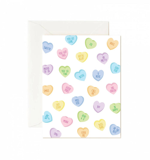 Greeting Card -  BFF Hearts